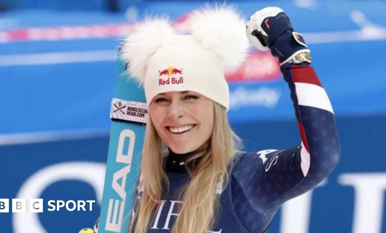 Lindsey Vonn, 41, becomes oldest downhill World Cup winner