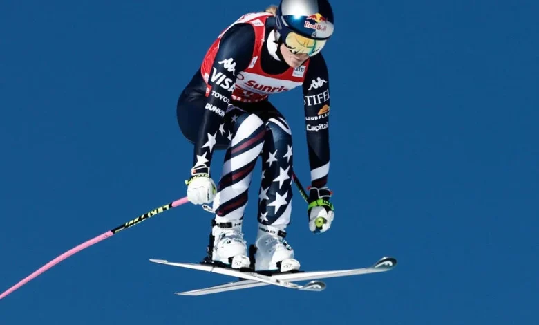 Lindsey Vonn back on the podium after historic World Cup downhill win
