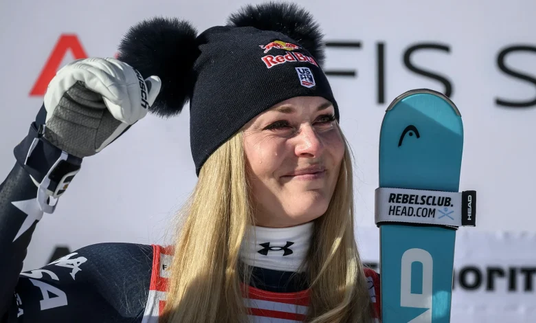 Lindsey Vonn wins downhill in St. Moritz to continue remarkable comeback
