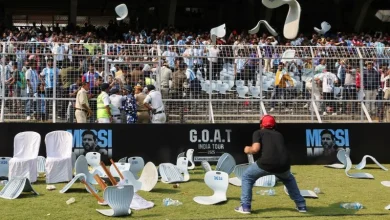 Lionel Messi’s India tour organizer detained after fans rip up seats, police say