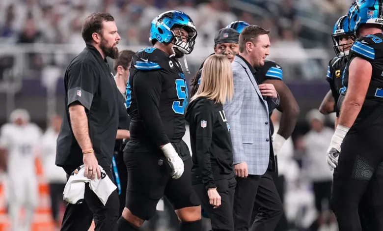 Lions injury updates: Penei Sewell briefly exits; OL struggles vs. Vikings