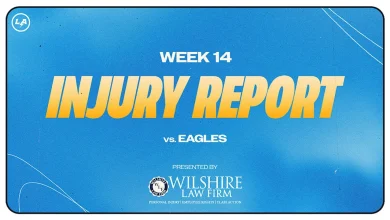 Los Angeles Chargers Philadelphia Eagles Injury Report Week 14 2025