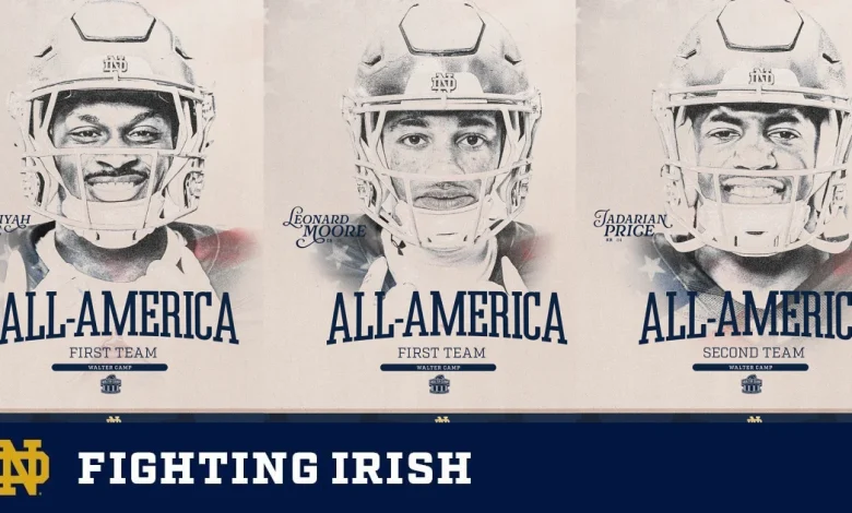 Love, Moore, Price Named 2025 Walter Camp All-Americans