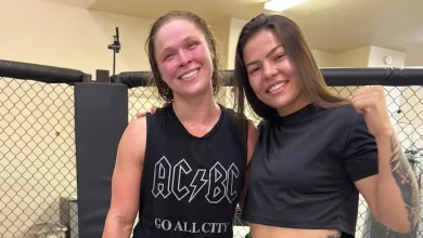 Luana Santos suggests ideal opponent for Ronda Rousey’s final UFC fight after meeting idol