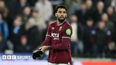 Lucas Paqueta: West Ham midfielder warned by FA but avoids added punishment for dissent after red card