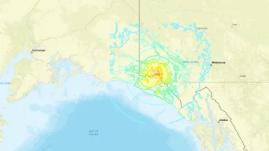 Magnitude-7.0 earthquake hits remote wilderness along Alaska-Canada border