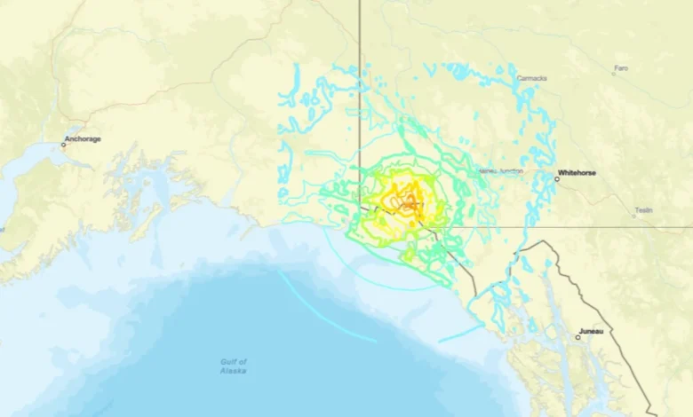 Magnitude-7.0 earthquake hits remote wilderness along Alaska-Canada border