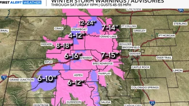 Major winter storm for the Colorado mountains Saturday