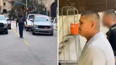 Man accused of illegally towing ICE vehicle during Los Angeles immigration raid found not guilty