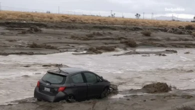 Man found dead in submerged car after flooding in Lancaster, Los Angeles County deputies say