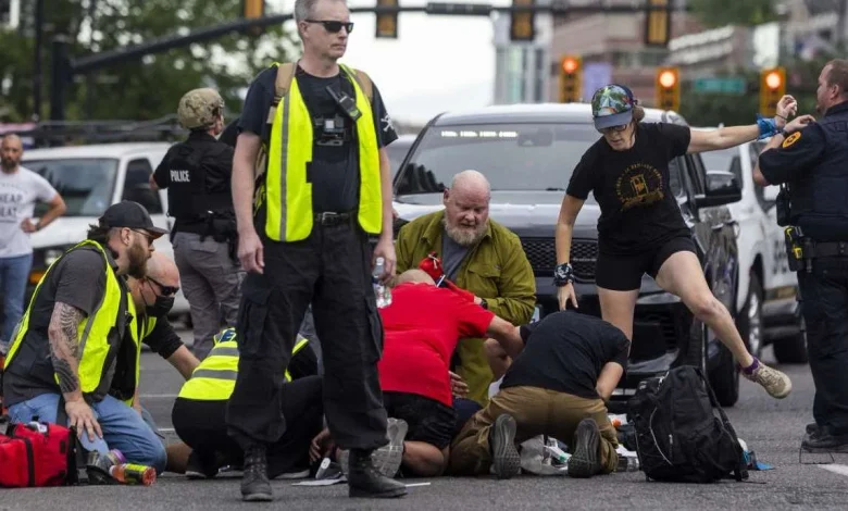 Manslaughter charge filed against 'peacekeeper' in No Kings protest killing