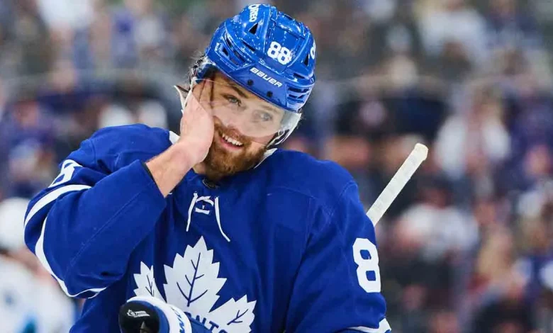 Maple Leafs demote William Nylander to third line at practice