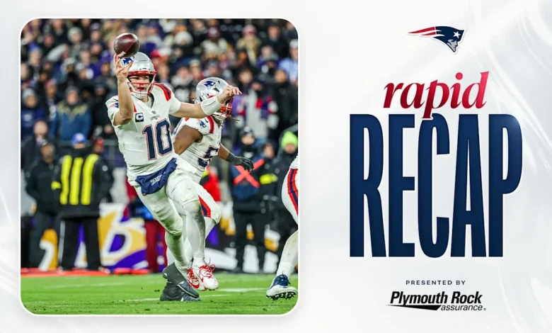 Maye Powers Patriots Past Ravens, Secure Playoff Spot with 28-24 Week 16 Win on Sunday Night Football