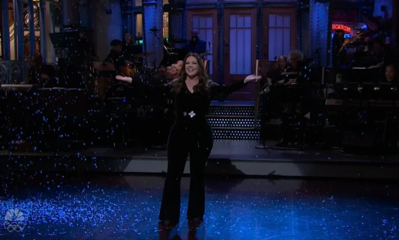 Melissa McCarthy Gets Engulfed by a Snowstorm on Saturday Night Live