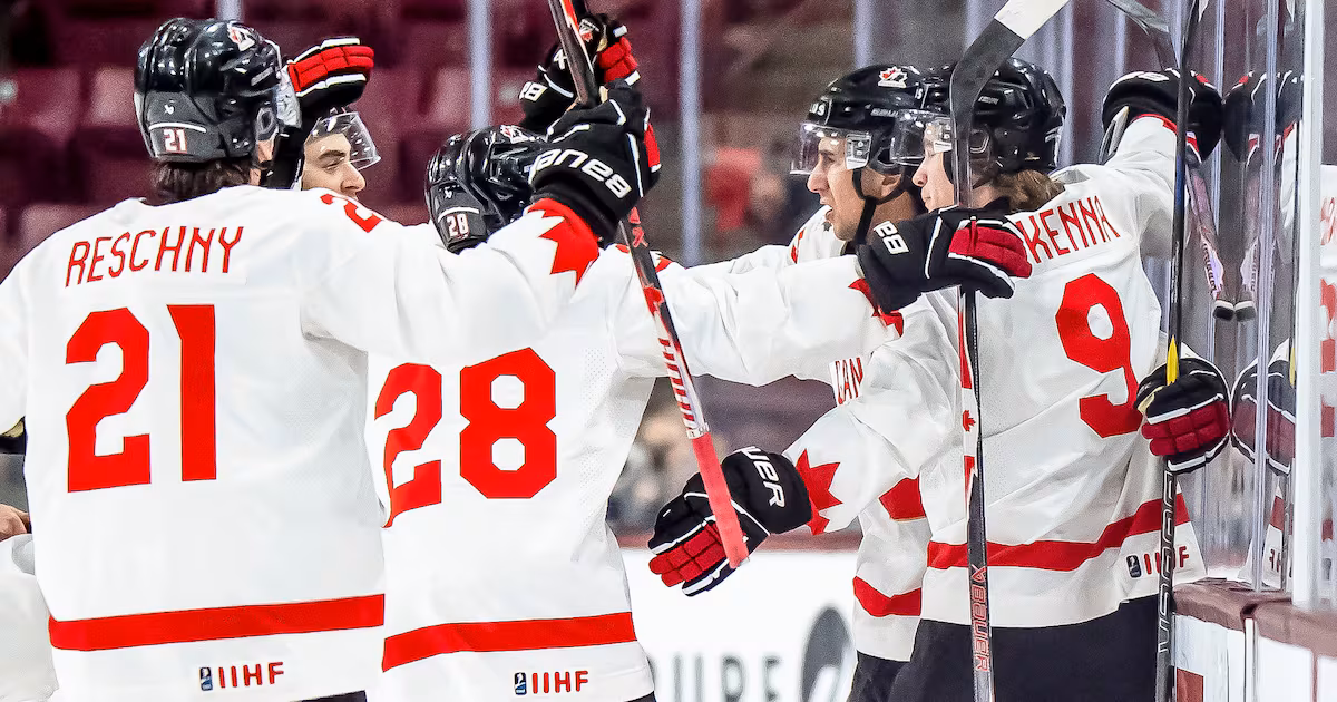 Michael Hage scores OT winner as Canada survives another scare from Latvia at World Juniors