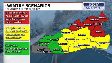 Mix of ice, snow, rain set to hit WNC this week: Prepare for possible travel delays