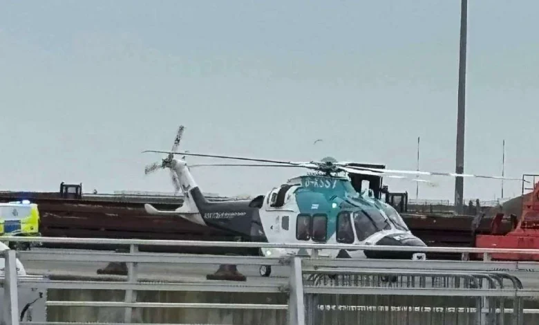 Multiple emergency services respond to incident at Dover marina