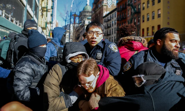 NYPD Arrest More Than a Dozen Protesting Homeland Security Agents in Tense Confrontation