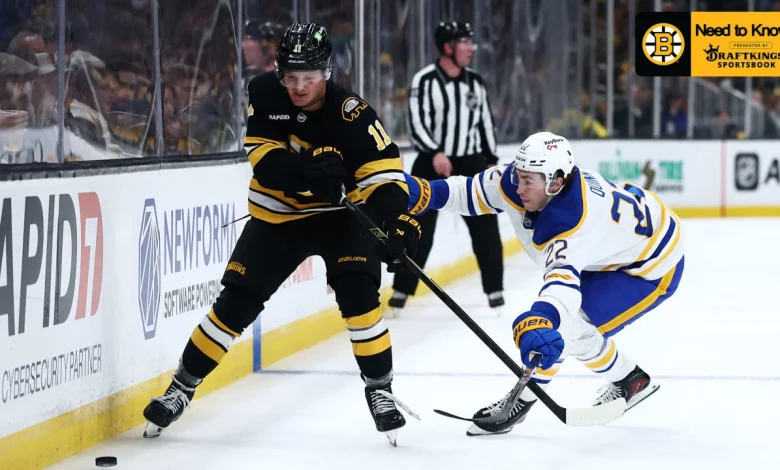 Need to Know: Bruins at Sabres