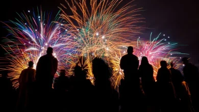 New Year's Eve fireworks events in and near Liverpool in 2025