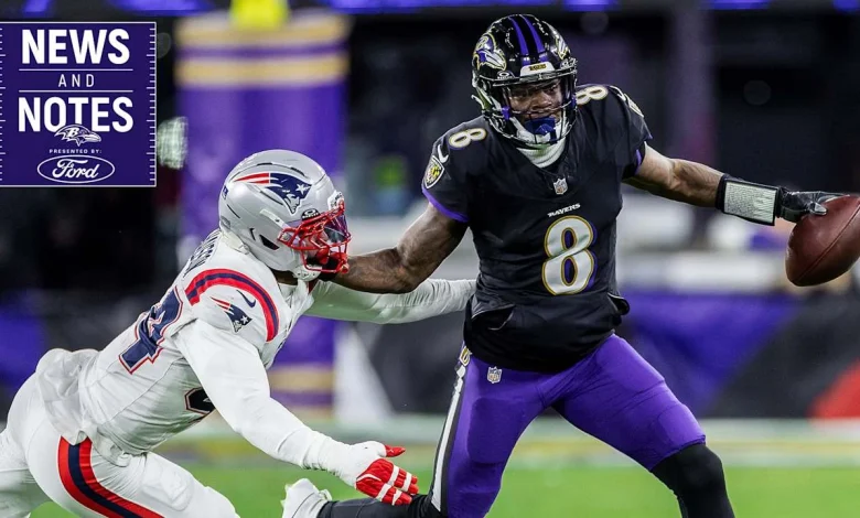 News & Notes: John Harbaugh Details the Extent of Lamar Jackson's Contusion - Ravens Home | Baltimore Ravens – baltimoreravens.com