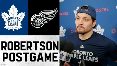 Nicholas Robertson | Post Game at Detroit Red Wings | December 28, 2025