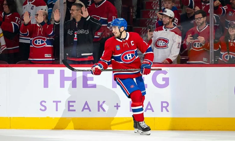 Nick Suzuki: his place in the Olympics is not yet assured (unlike Tom Wilson)