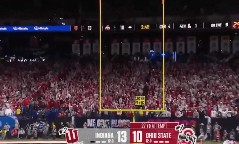 Ohio State biffed short field goal to lose to Indiana in Big Ten Championship Game