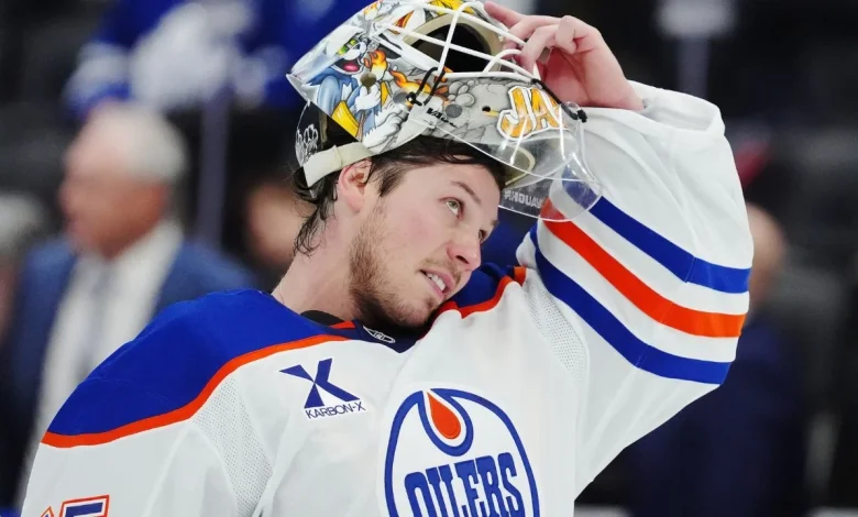 Oilers' Jarry exits vs. Bruins, Pickard comes in