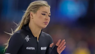 Olympic hopeful Jutta Leerdam, Jake Paul's fiancée, bounces back after crushing fall during trials
