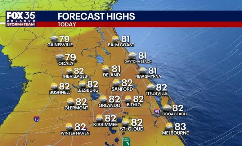 Orlando weather: A few scattered showers before cooler temperatures arrive