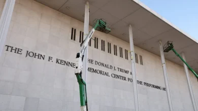 PHOTOS: Kennedy Center adds Trump’s name to memorial Congress created for JFK