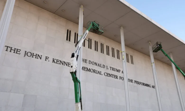 PHOTOS: Kennedy Center adds Trump’s name to memorial Congress created for JFK