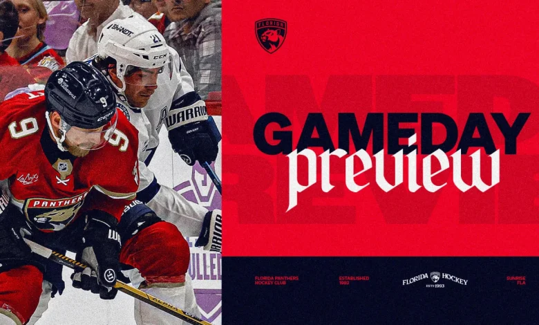 PREVIEW: Panthers, Lightning return from break with Battle of Florida