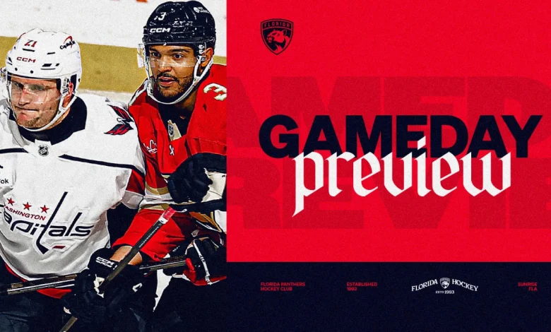 PREVIEW: Panthers clash with Capitals, kick off back-to-back in Sunrise