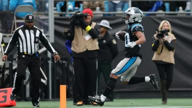 Panthers RB Chuba Hubbard is asked about backfield split with Rico Dowdle in Week 15