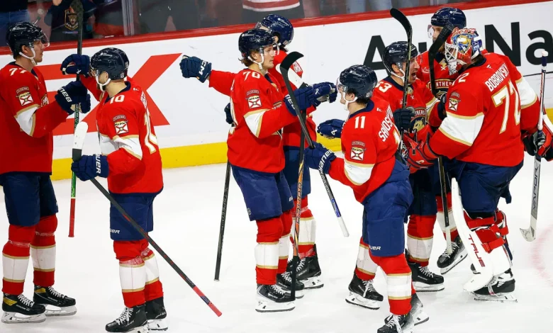 Panthers rally from down 3 in 3rd, top Hurricanes in shootout