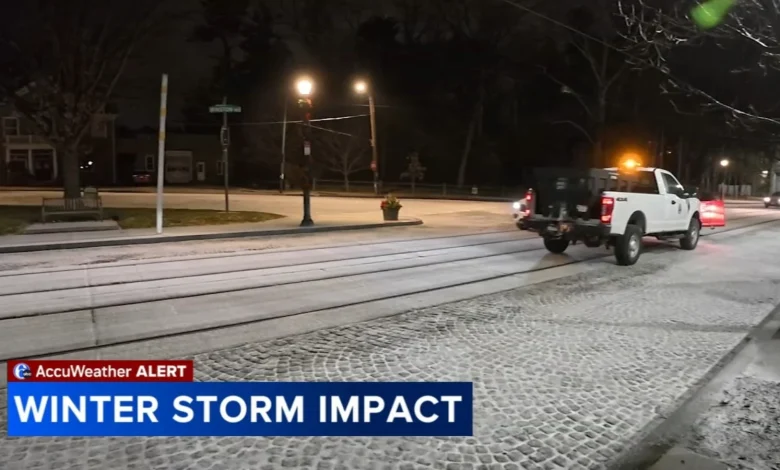 Philadelphia residents stock up on supplies as sleet, snow blanket city