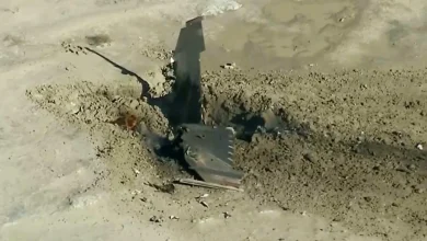 Pilot ejects safely before F-16 crash in California desert