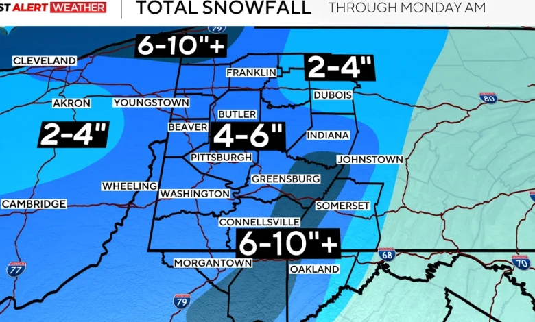 Pittsburgh braces for heavy snowfall and frigid temperatures