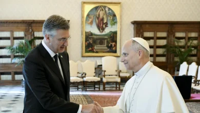 Pope meets Croatian President at Vatican