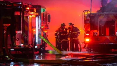 Portland firefighters knock down waterfront blaze
