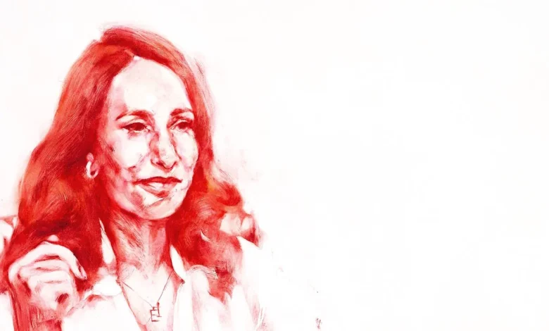 Portrait of Hannah Fry unveiled at Royal Society on Sky Arts Portrait Artist of the Year