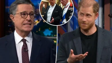 Prince Harry takes jab at Trump, inciting boos during awkward skit on 'Late Show' with Stephen Colbert