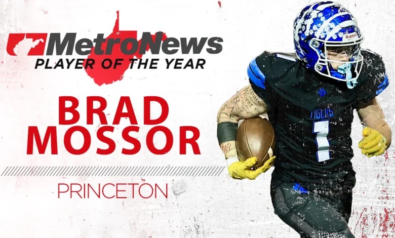 Princeton’s Brad Mossor named 2025 MetroNews Football Player of the Year