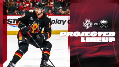 Projected Lineup - Flames vs. Sabres