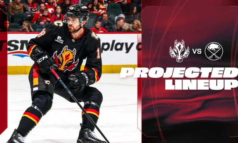 Projected Lineup - Flames vs. Sabres