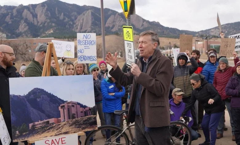 Protesters, Colorado officials denounce plans to dismantle critical climate research center