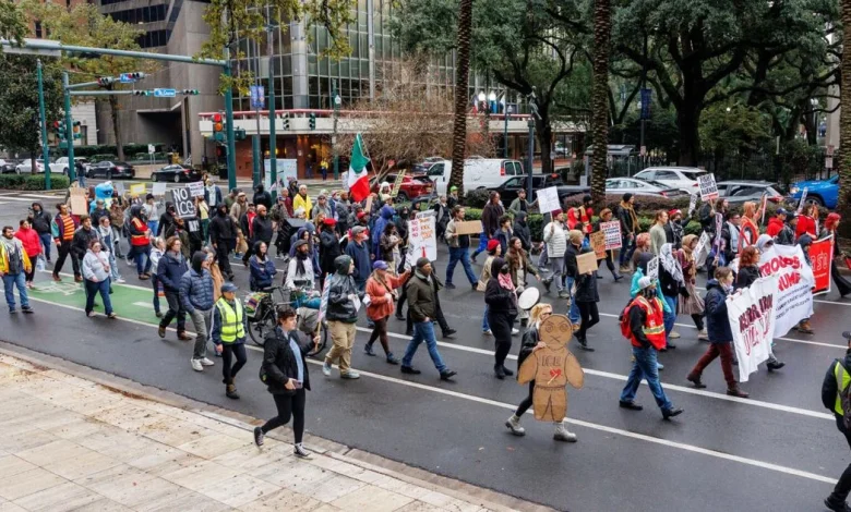 Protests mark muted day for New Orleans Border Patrol sweeps | Local Politics