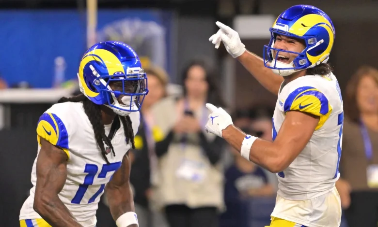 Puka Nacua, Davante Adams could finish season with most catches, touchdown receptions